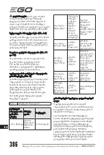 Preview for 386 page of EGO LM1903E-SP Operator'S Manual