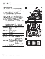Preview for 20 page of EGO LM2000-S Operator'S Manual