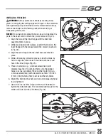 Preview for 25 page of EGO LM2000-S Operator'S Manual