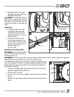 Preview for 27 page of EGO LM2000-S Operator'S Manual