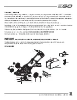 Предварительный просмотр 31 страницы EGO LM2000-S Operator'S Manual