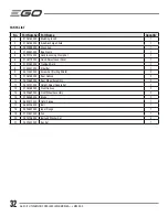 Preview for 32 page of EGO LM2000-S Operator'S Manual