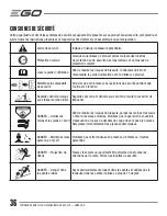 Preview for 36 page of EGO LM2000-S Operator'S Manual