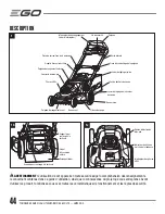 Preview for 44 page of EGO LM2000-S Operator'S Manual