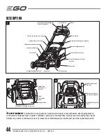 Предварительный просмотр 44 страницы EGO LM2000-S Operator'S Manual