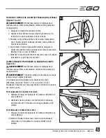 Preview for 49 page of EGO LM2000-S Operator'S Manual