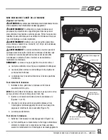 Preview for 51 page of EGO LM2000-S Operator'S Manual