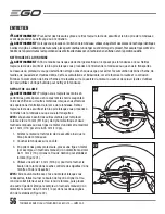 Preview for 56 page of EGO LM2000-S Operator'S Manual