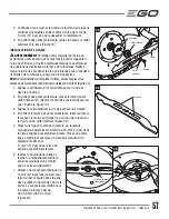 Preview for 57 page of EGO LM2000-S Operator'S Manual