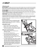 Preview for 58 page of EGO LM2000-S Operator'S Manual