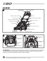 Preview for 76 page of EGO LM2000-S Operator'S Manual