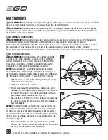 Предварительный просмотр 88 страницы EGO LM2000-S Operator'S Manual