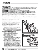 Предварительный просмотр 90 страницы EGO LM2000-S Operator'S Manual