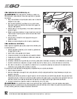 Preview for 92 page of EGO LM2000-S Operator'S Manual