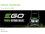 Preview for 1 page of EGO LM2000E Power+ Mower Repair Manual Line