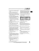 Preview for 9 page of EGO LM2010E Operator'S Manual