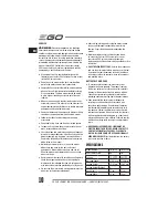 Preview for 10 page of EGO LM2010E Operator'S Manual