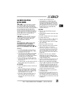 Preview for 19 page of EGO LM2010E Operator'S Manual