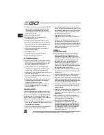 Preview for 20 page of EGO LM2010E Operator'S Manual