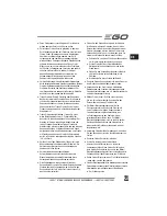 Preview for 21 page of EGO LM2010E Operator'S Manual