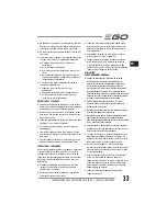 Preview for 33 page of EGO LM2010E Operator'S Manual