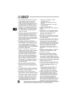 Preview for 34 page of EGO LM2010E Operator'S Manual