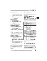 Preview for 39 page of EGO LM2010E Operator'S Manual