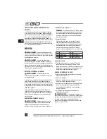 Preview for 40 page of EGO LM2010E Operator'S Manual