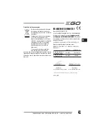 Preview for 41 page of EGO LM2010E Operator'S Manual