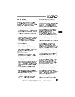 Preview for 47 page of EGO LM2010E Operator'S Manual