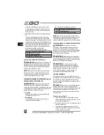 Preview for 52 page of EGO LM2010E Operator'S Manual