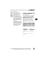 Preview for 55 page of EGO LM2010E Operator'S Manual