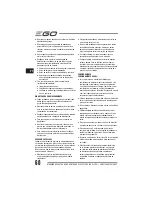 Preview for 60 page of EGO LM2010E Operator'S Manual