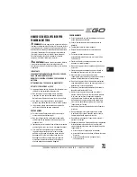 Preview for 71 page of EGO LM2010E Operator'S Manual