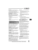 Preview for 77 page of EGO LM2010E Operator'S Manual