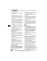 Preview for 84 page of EGO LM2010E Operator'S Manual