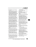 Preview for 85 page of EGO LM2010E Operator'S Manual