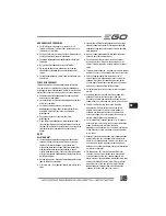 Preview for 109 page of EGO LM2010E Operator'S Manual