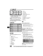 Preview for 112 page of EGO LM2010E Operator'S Manual