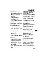 Preview for 121 page of EGO LM2010E Operator'S Manual