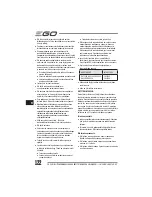 Preview for 122 page of EGO LM2010E Operator'S Manual