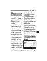 Preview for 123 page of EGO LM2010E Operator'S Manual