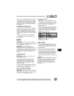 Preview for 127 page of EGO LM2010E Operator'S Manual