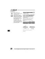 Preview for 128 page of EGO LM2010E Operator'S Manual