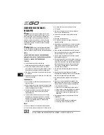 Preview for 132 page of EGO LM2010E Operator'S Manual