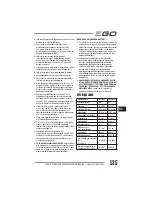 Preview for 135 page of EGO LM2010E Operator'S Manual