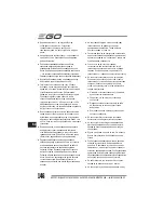 Preview for 146 page of EGO LM2010E Operator'S Manual