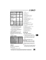 Preview for 149 page of EGO LM2010E Operator'S Manual