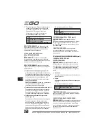 Preview for 150 page of EGO LM2010E Operator'S Manual