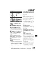 Preview for 157 page of EGO LM2010E Operator'S Manual